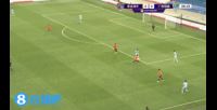 海牛前场反抢后传中,金永浩抢点破门!海牛1-0领先!
