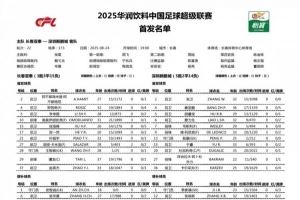 长春亚泰vs深圳新鹏城首发出炉,为长春我们一起战斗 