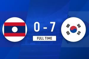  2场进12球丢0球！韩国U23队7-0大胜老挝U23，暂列J组第一